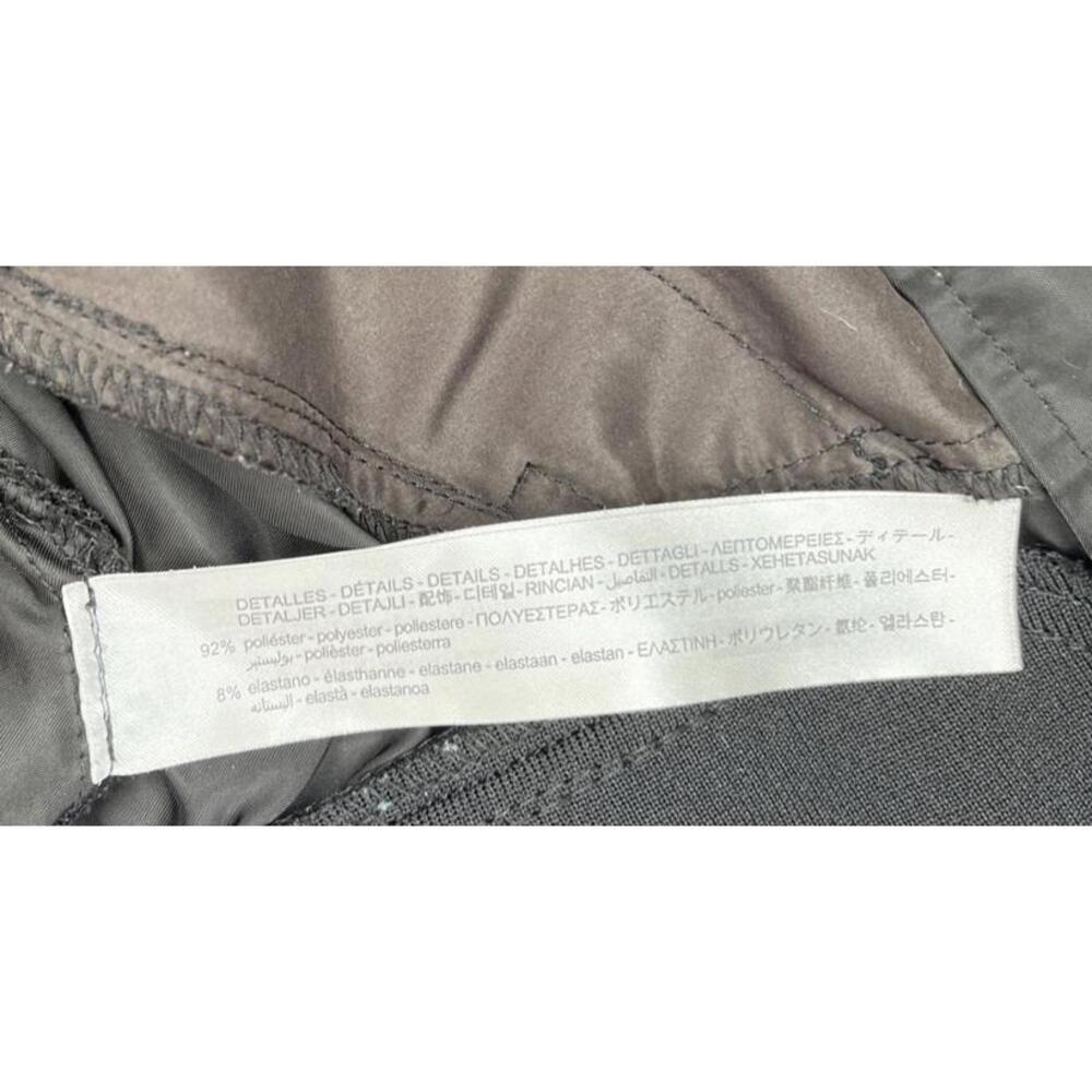 Zara Satin Jacket Womens Small Black Long Sleeve - Picture 6 of 7